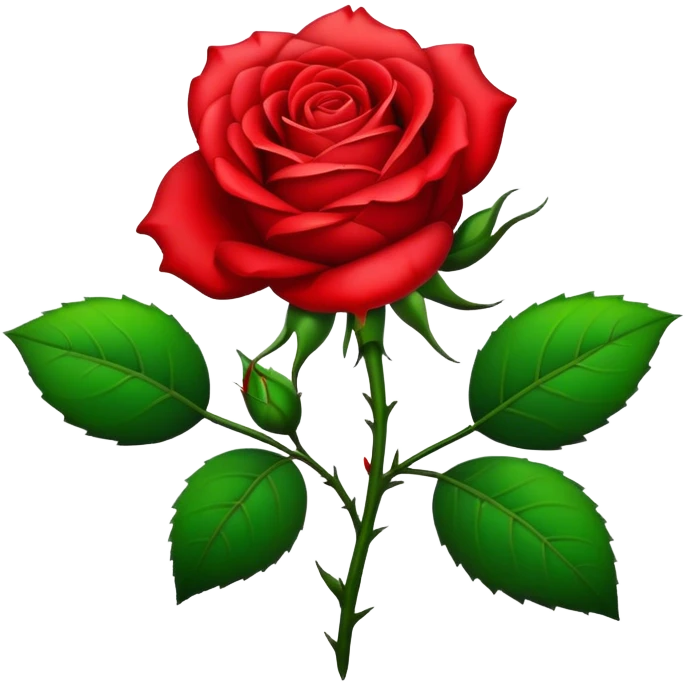 rose with spikes blood emoji