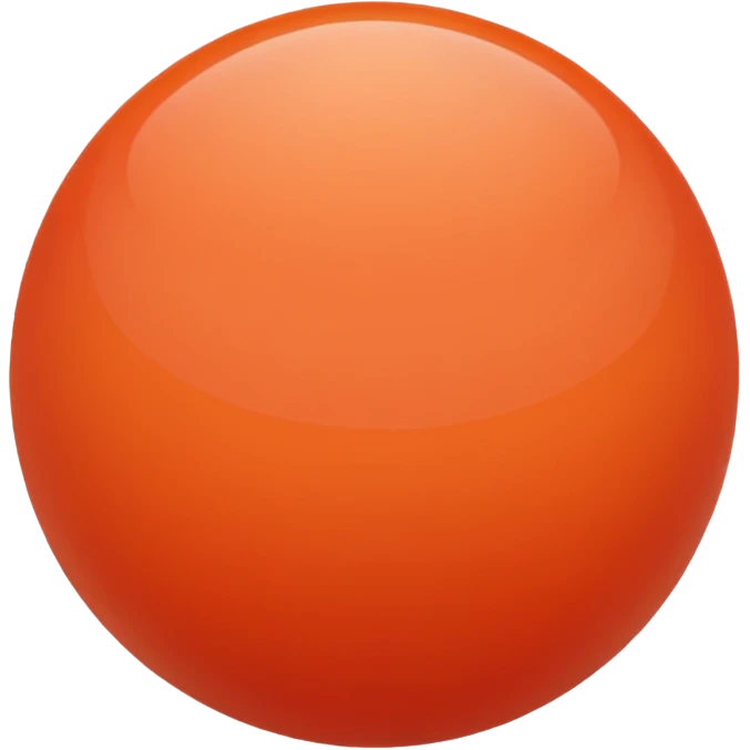 coral color sphere, only sphere. emoji