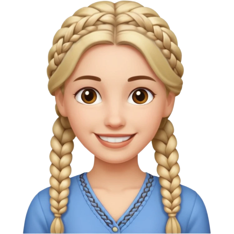 braided haired receptionist emoji
