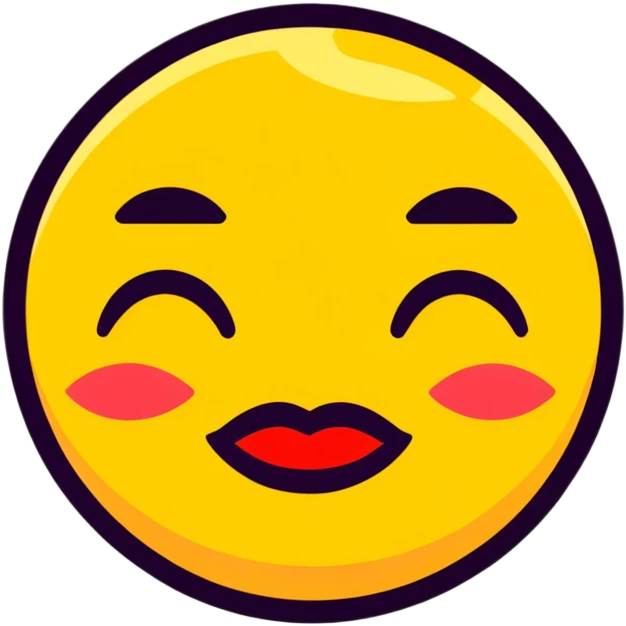 Emoji with the biggest Kissy face emoji