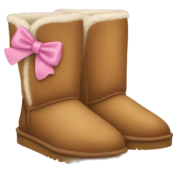 Uggs with little bows emoji