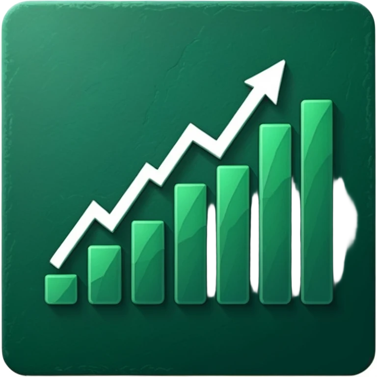 dark green growth graph emoji