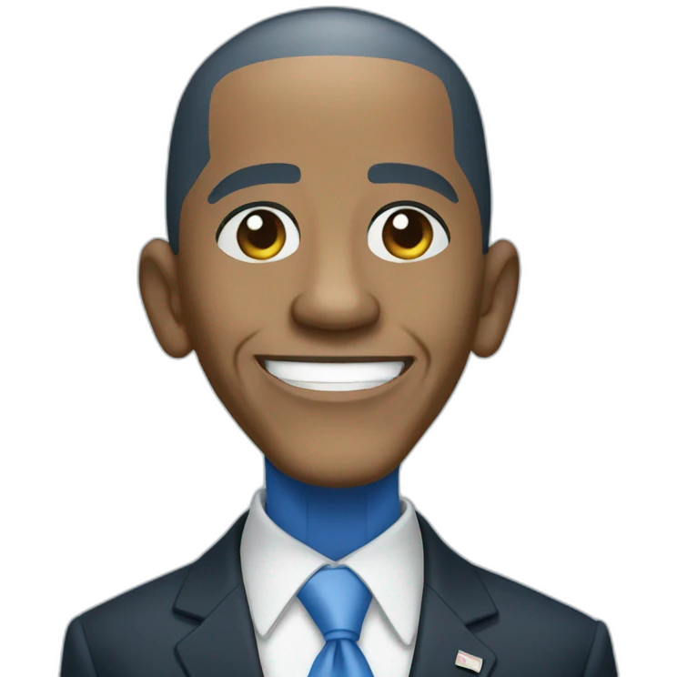 Blue Barack Obama  emoji