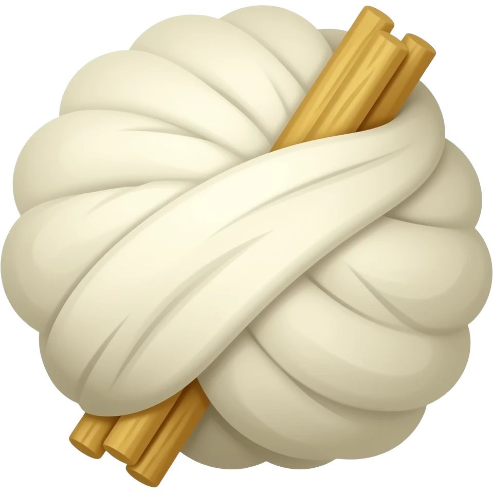 Simple sheep wool bundle emoji