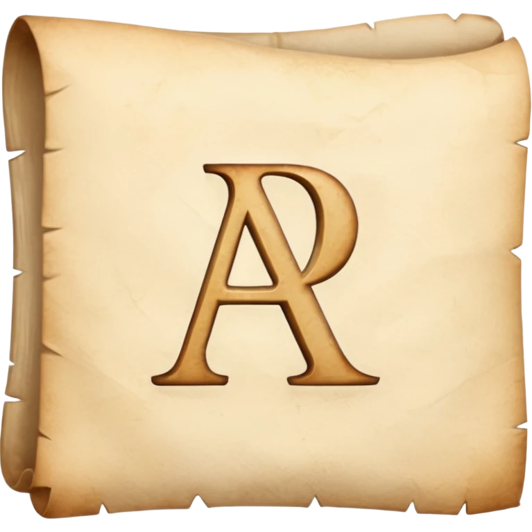 Pale beige letter emoji