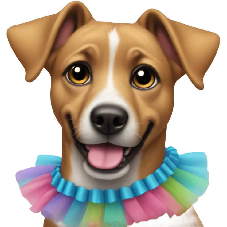 Dog in a tutu emoji