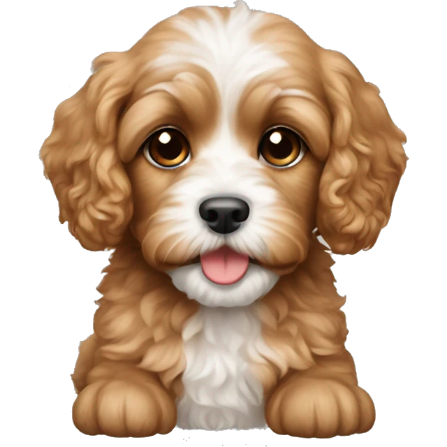 Cavapoo puppy emoji