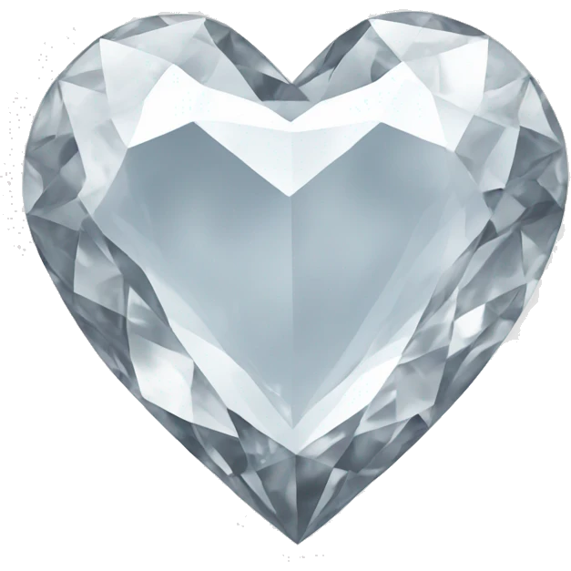 White Diamond heart emoji