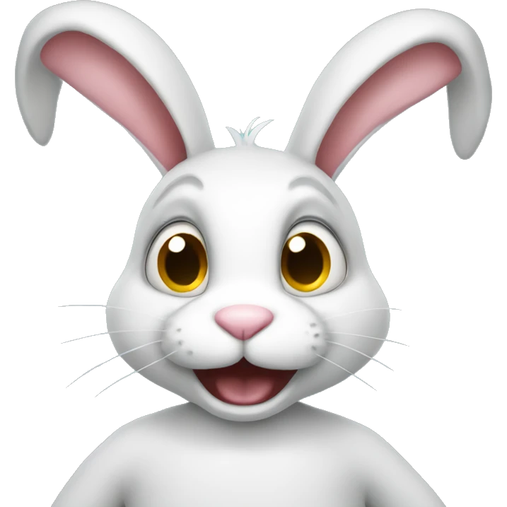 Crazy bunny emoji