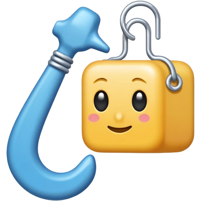 ein um 45 grad gedrehtes hell blauer qaudrat mit weißem checkhaken emoji