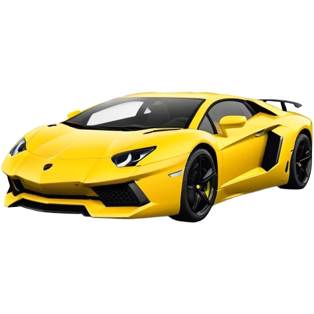 Lamborghini Aventador - Lamborghini (Model Year: 2021) (Iconic colour: Yellow) emoji