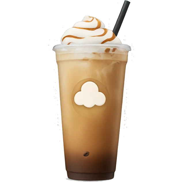 Iced latte emoji