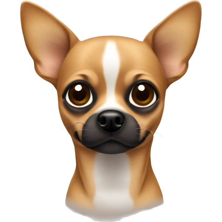 Brown chihuahua with black nose  emoji