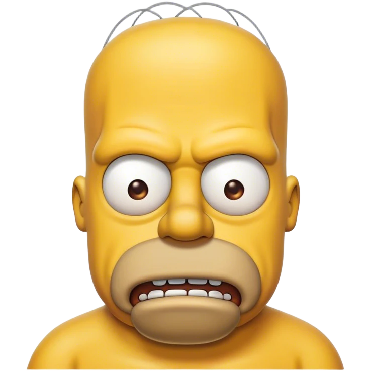 Homer simpson angry emoji