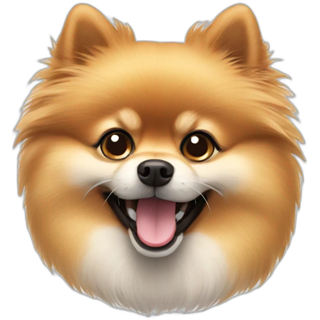 Happy pomeranian emoji