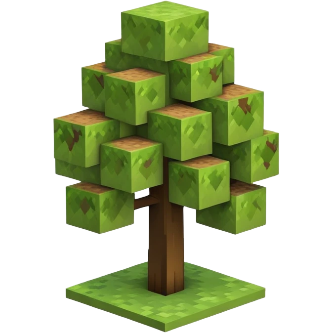 Minecraft tree emoji