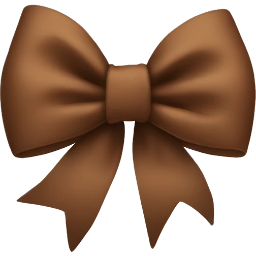 Brown bow emoji