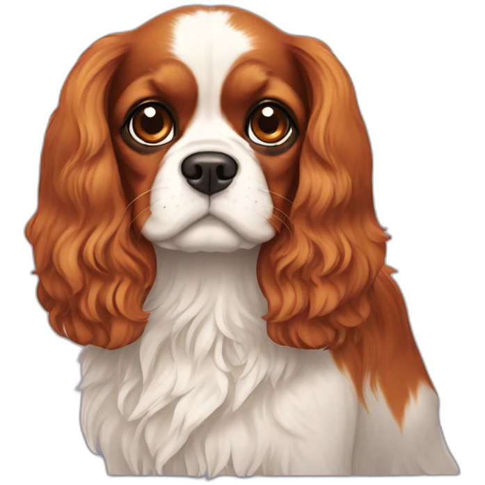 Cavalier king Charles spaniel emoji