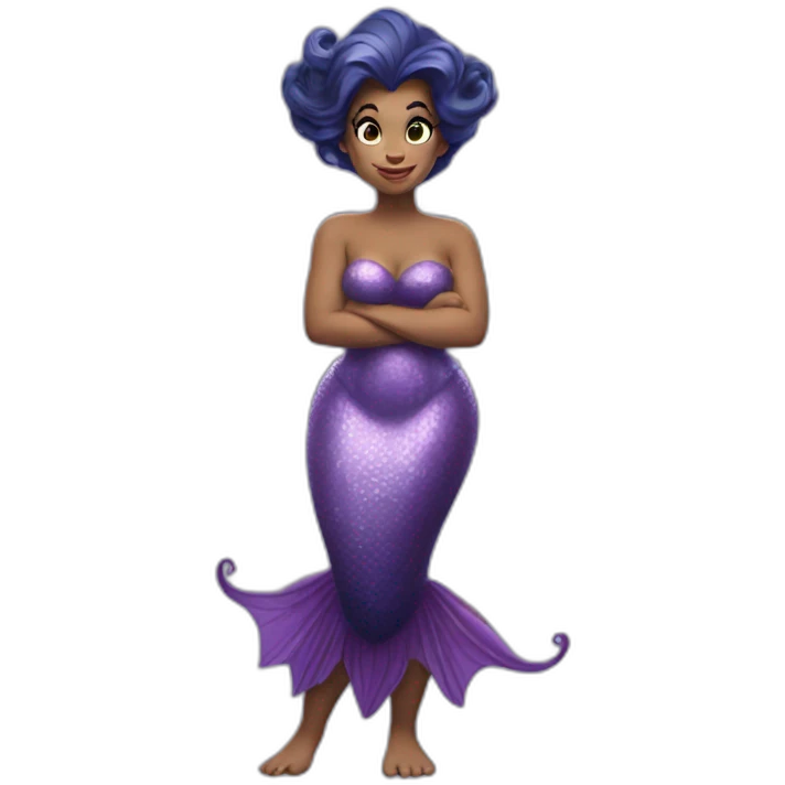 Ursula the little mermaid full body emoji