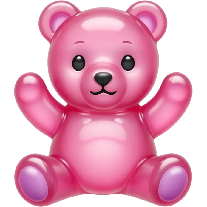 pastel pink jelly bear emoji