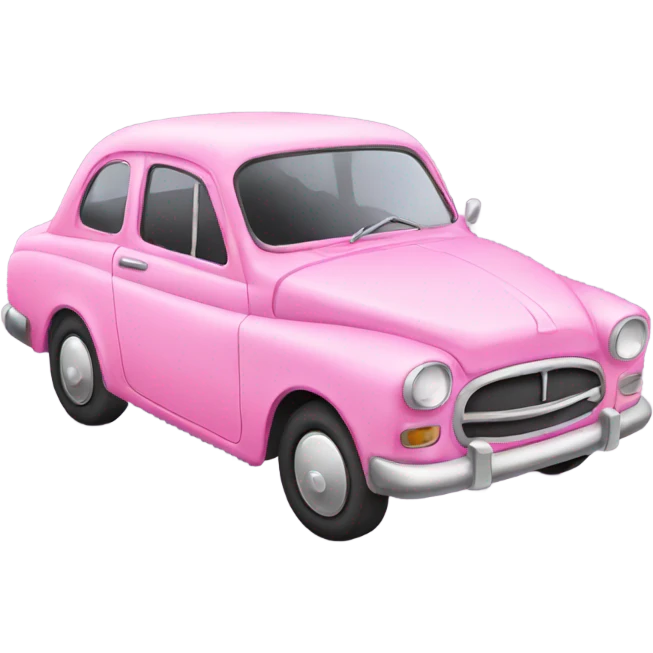 pink car emoji