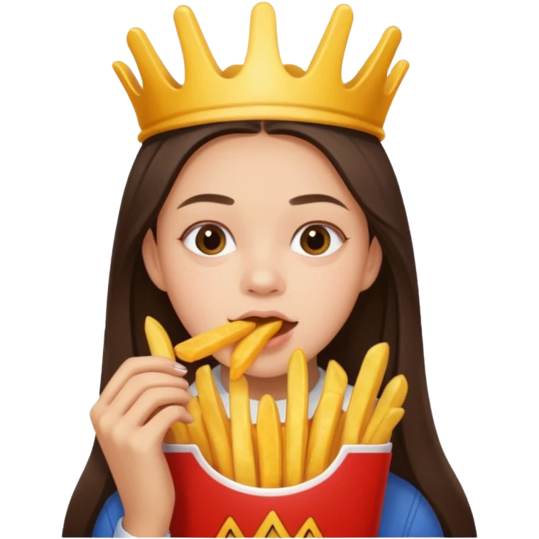 olivia rodrigo munching fries emoji