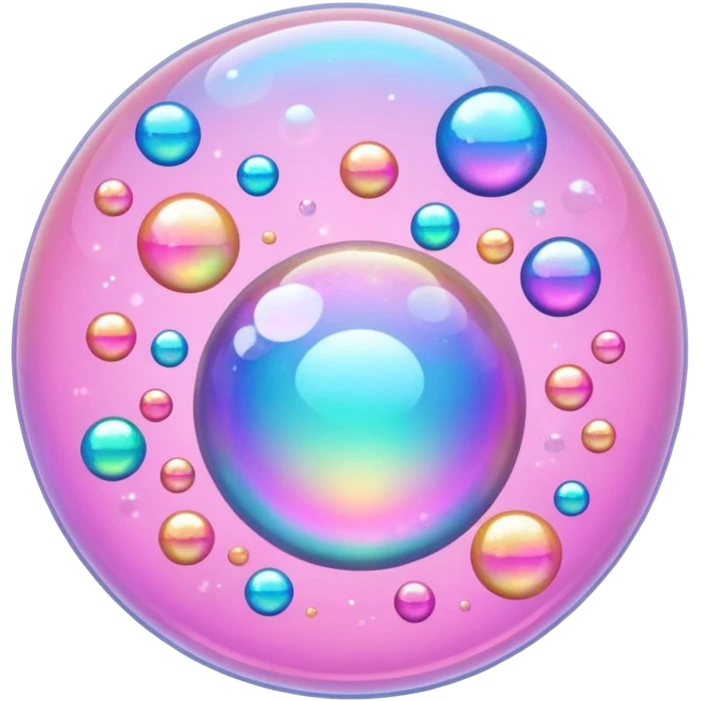 pink  bubbles glittter emoji