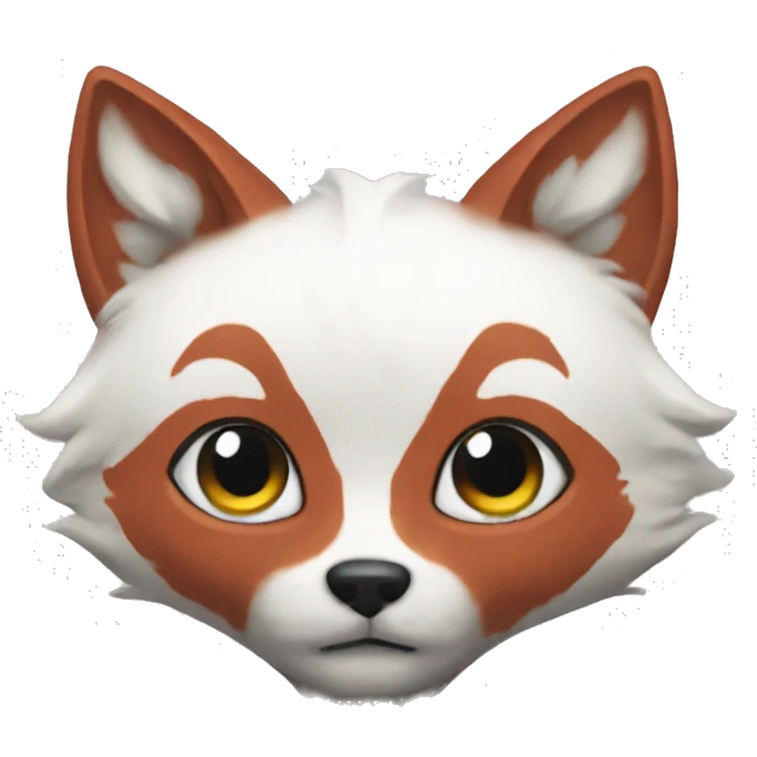 kitsune white who has a heart
 emoji