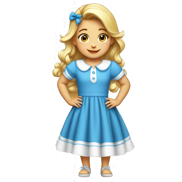 Bebe de 2 años rubio vestido de color azul y camiseta blanca emoji