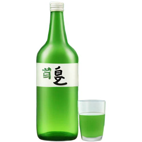 Soju with river emoji