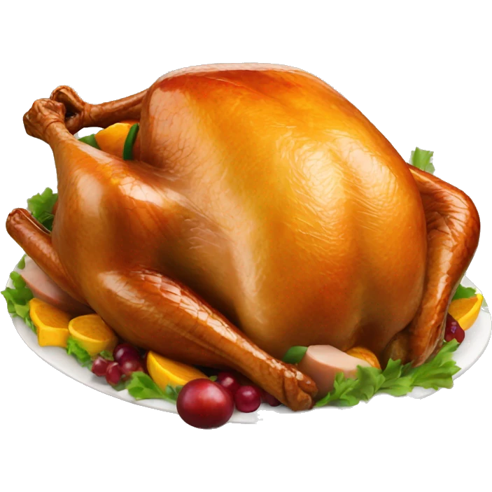 Cooked turkey emoji