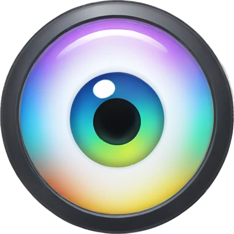 colorful portable contact lens case emoji