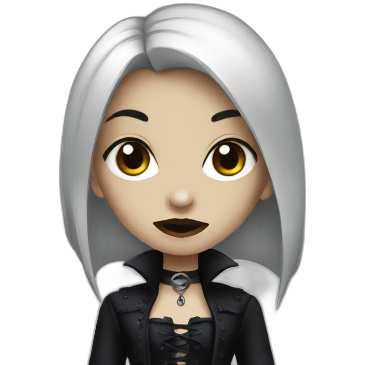 goth vampire girl emoji
