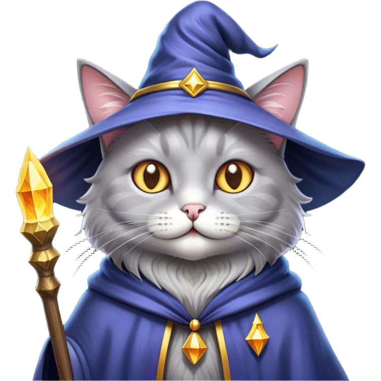 Cat wizard emoji