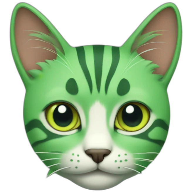 green cat emoji