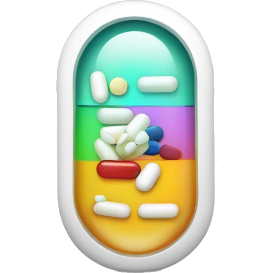 pill with vitamin IQ text emoji