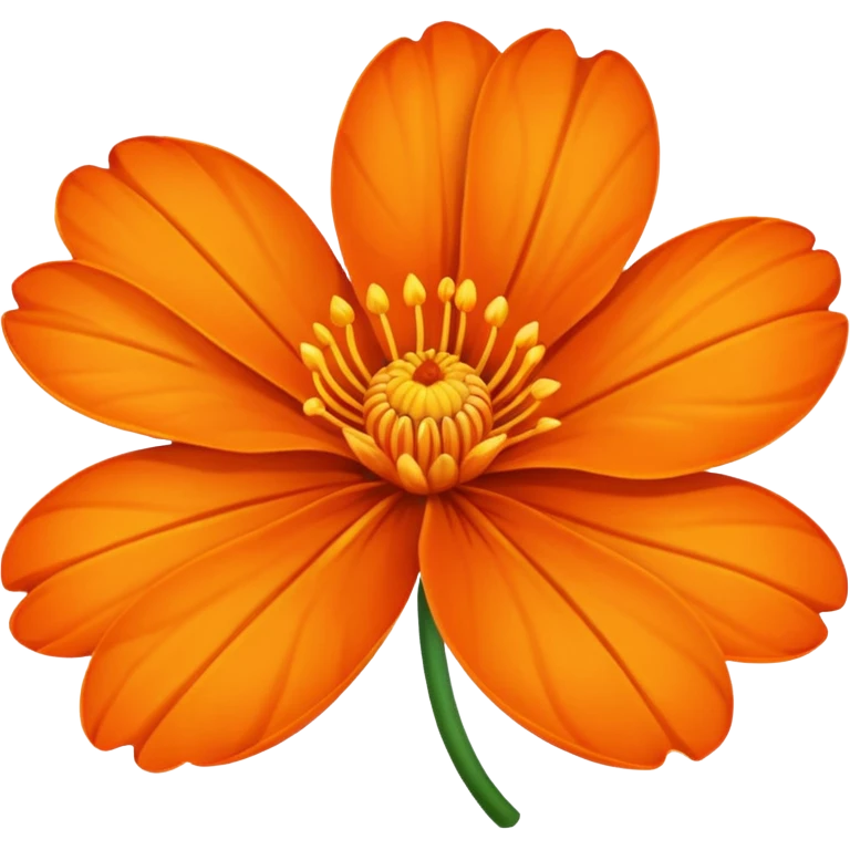 orange flower emoji