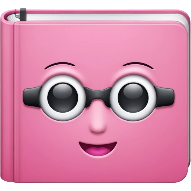 pink book without eyes emoji