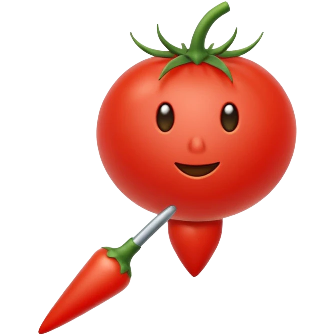 tomato cursor with a pointer emoji