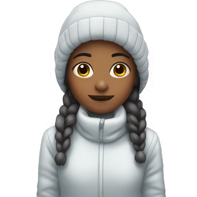 girl in the snow emoji