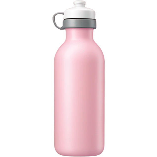 Light pink water bottle with handle emoji