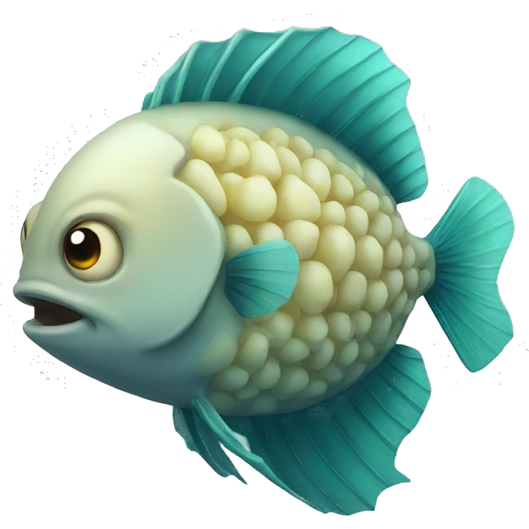 big brain fish emoji