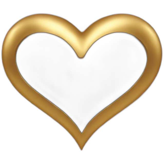 Gold heart emoji