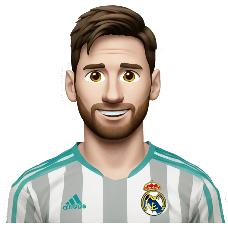 leo messi playing for real madrid emoji
