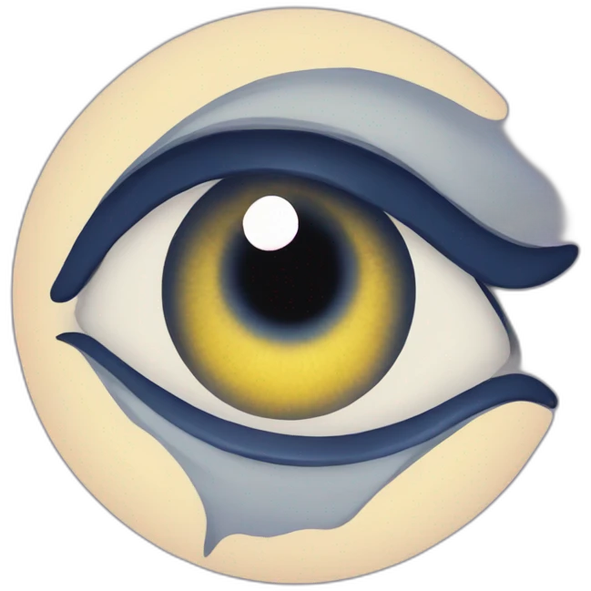 Luna guiñando un ojo emoji