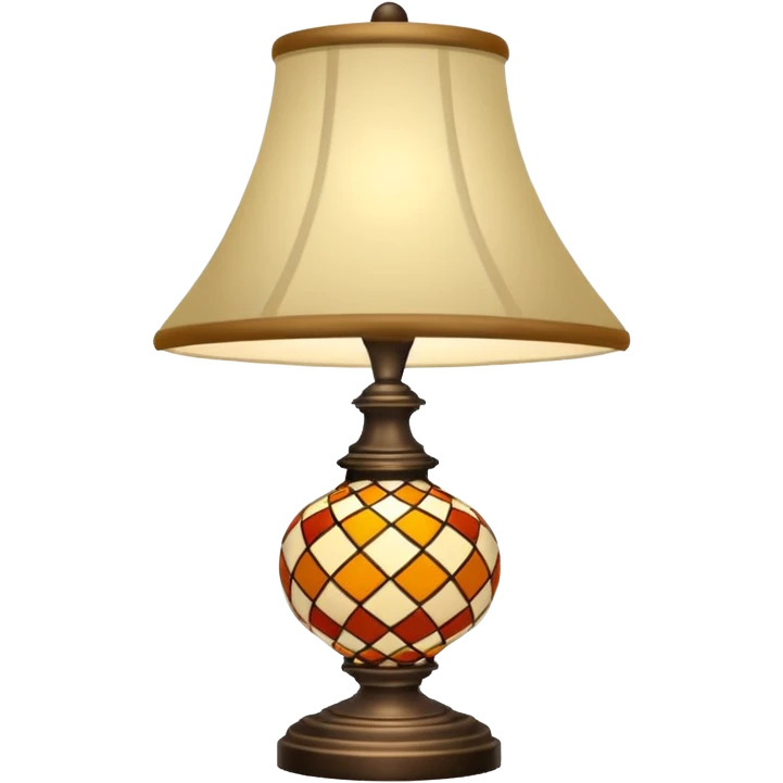patterned lamp emoji