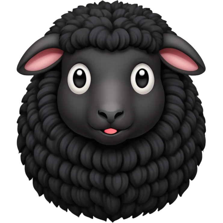 goth black sheep emoji