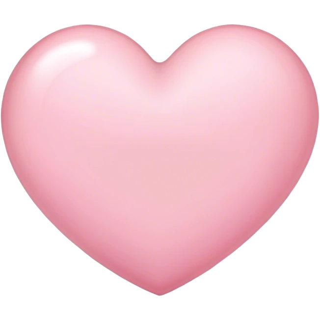 Light pink heart  emoji