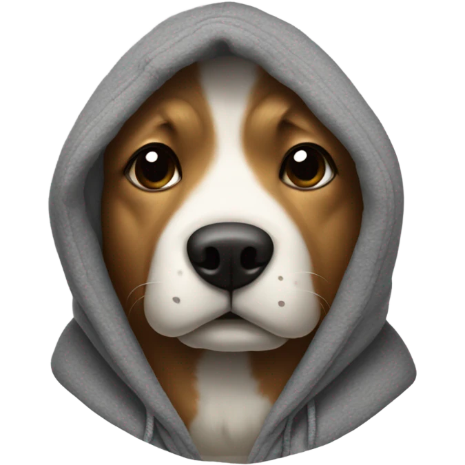 Dog with a hoodie  emoji