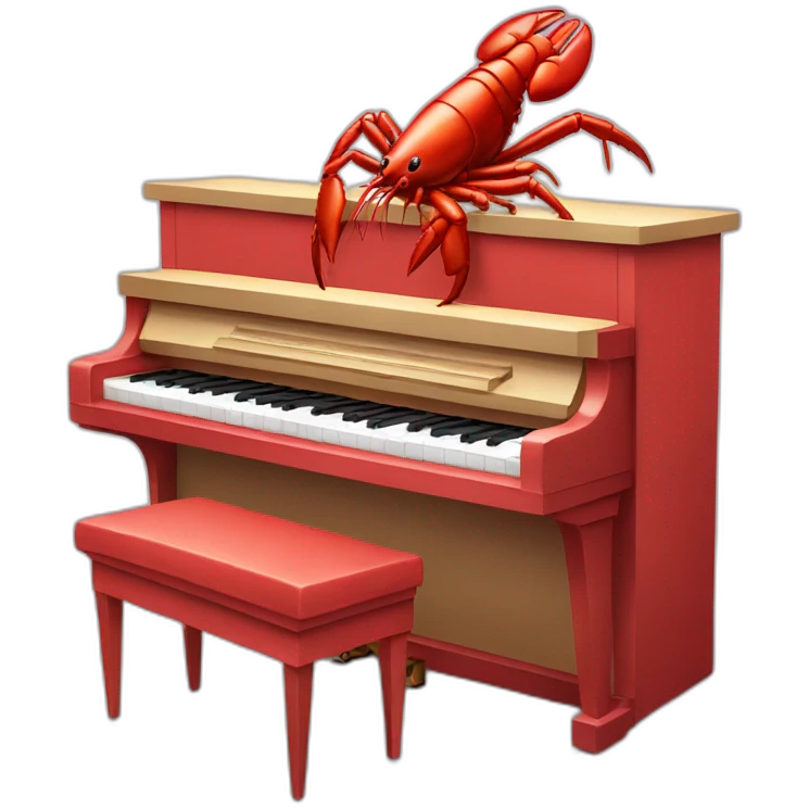 lobster piano emoji